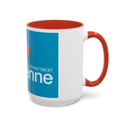 Flag of Vienne France - Accent Coffee Mug - Go Mug Yourself