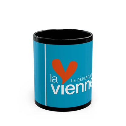 Flag of Vienne France - Black Coffee Mug-11oz-Go Mug Yourself