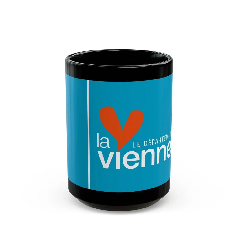 Flag of Vienne France - Black Coffee Mug-15oz-Go Mug Yourself