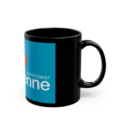 Flag of Vienne France - Black Coffee Mug-Go Mug Yourself