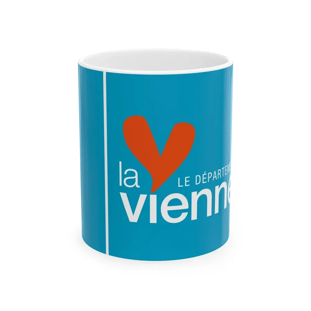Flag of Vienne France - White Coffee Mug 11oz - Go Mug Yourself