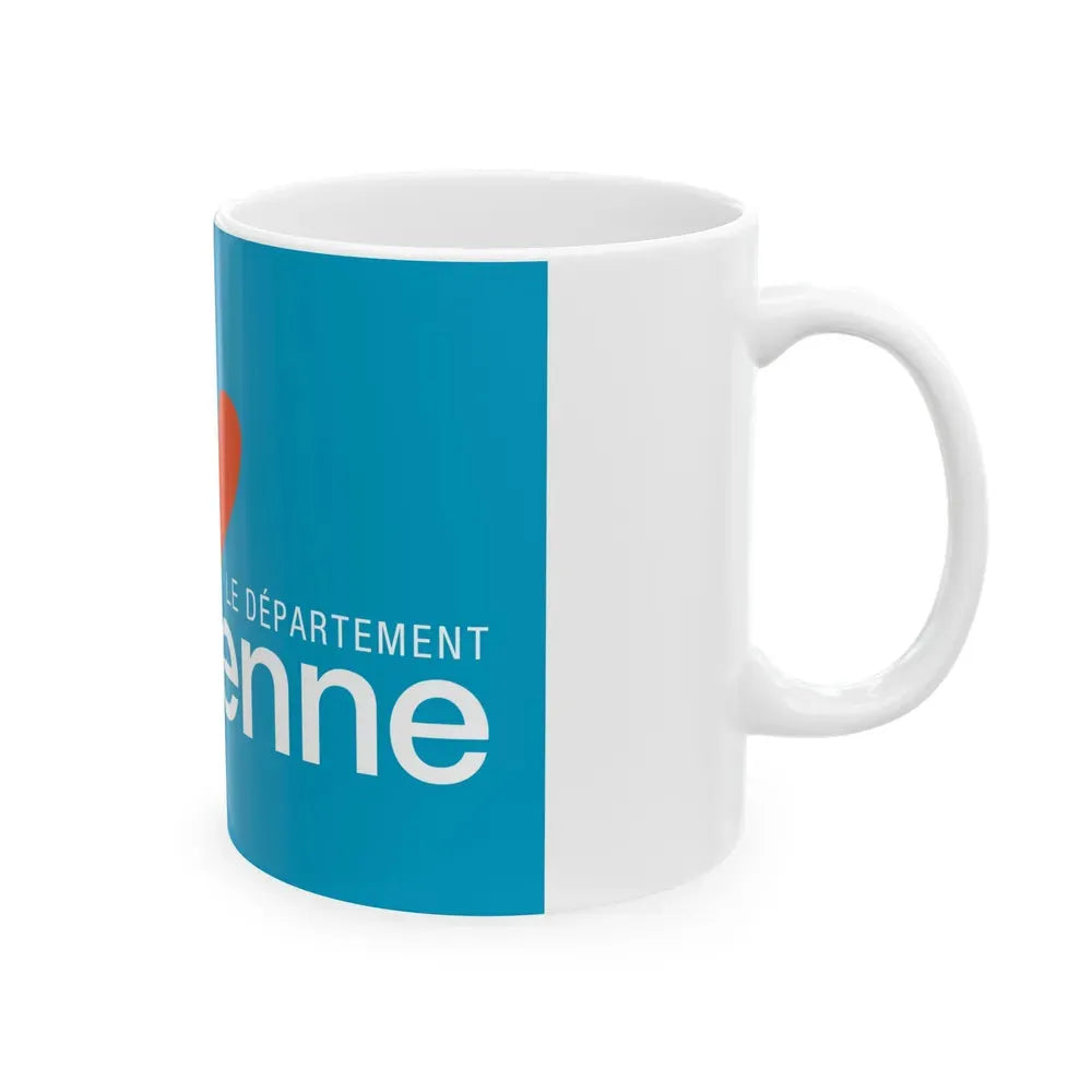 Flag of Vienne France - White Coffee Mug - Go Mug Yourself