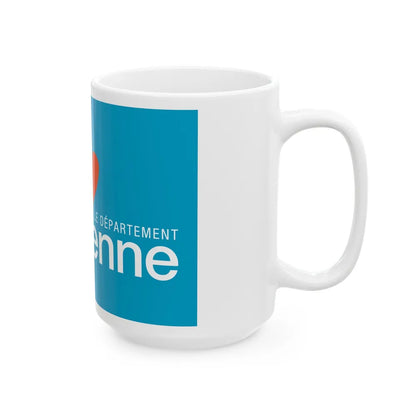 Flag of Vienne France - White Coffee Mug-Go Mug Yourself