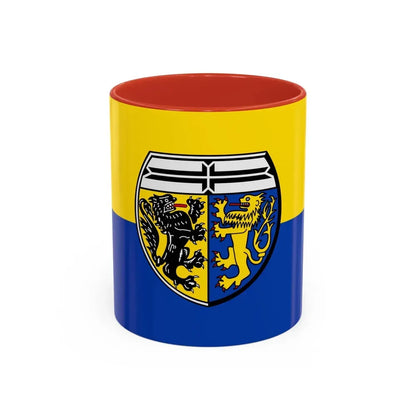 Flag of Viersen Germany - Accent Coffee Mug 11oz Red - Go Mug Yourself