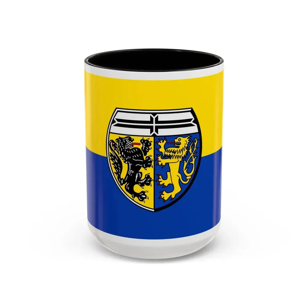 Flag of Viersen Germany - Accent Coffee Mug 15oz Black - Go Mug Yourself