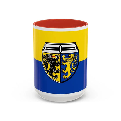 Flag of Viersen Germany - Accent Coffee Mug 15oz Red - Go Mug Yourself
