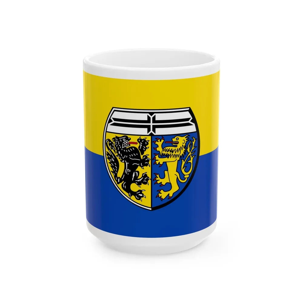 Flag of Viersen Germany - White Coffee Mug-15oz-Go Mug Yourself