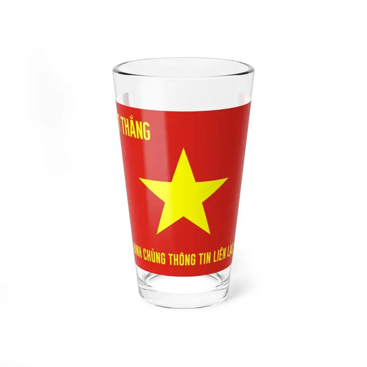 Flag of Vietnam Information and Communications Force (Vietnam) Pint Glass 16oz 16oz - Go Mug Yourself