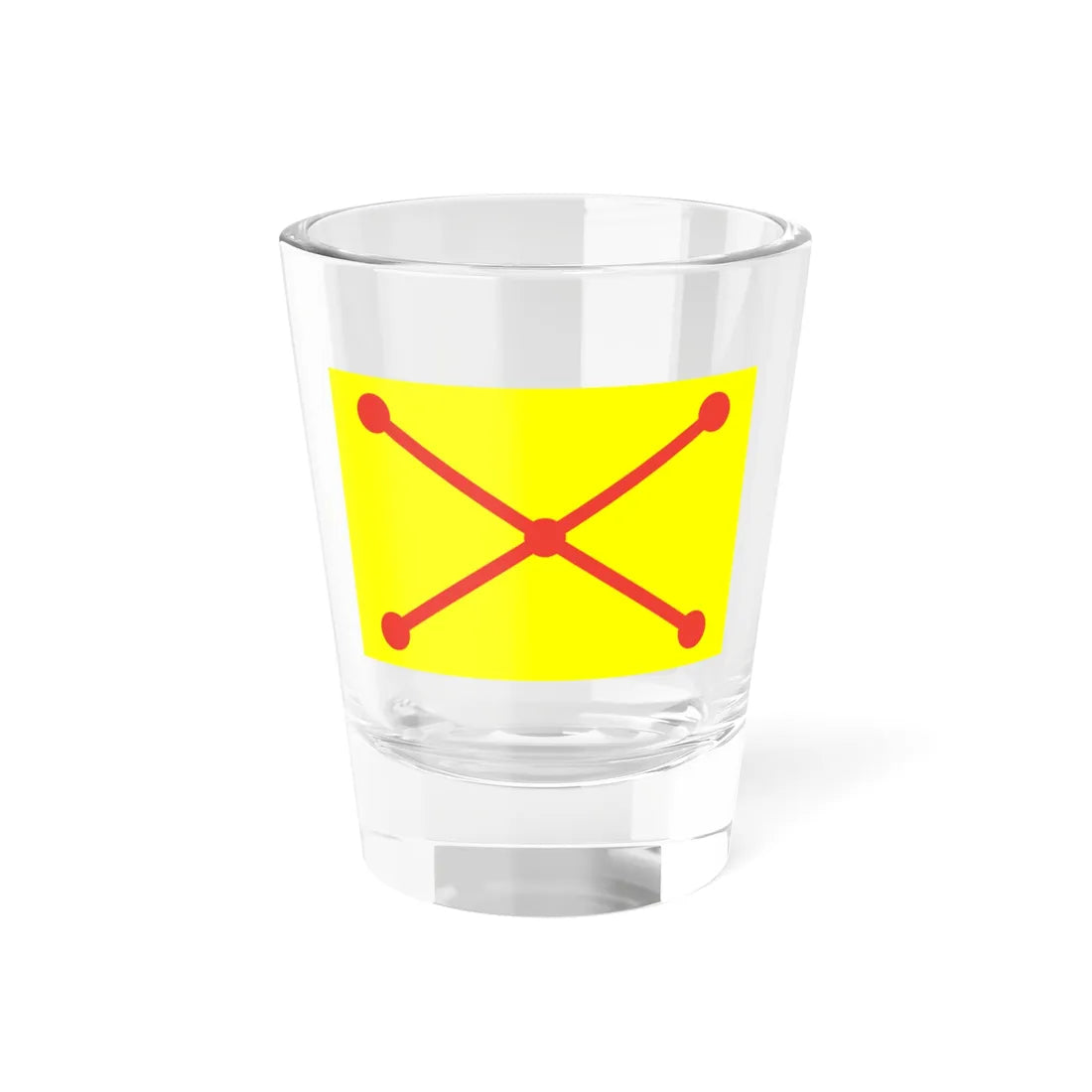 Flag of Vietnamese Republic proposal by VRL (Vietnam) Shot Glass 1.5oz 1.5oz - Go Mug Yourself