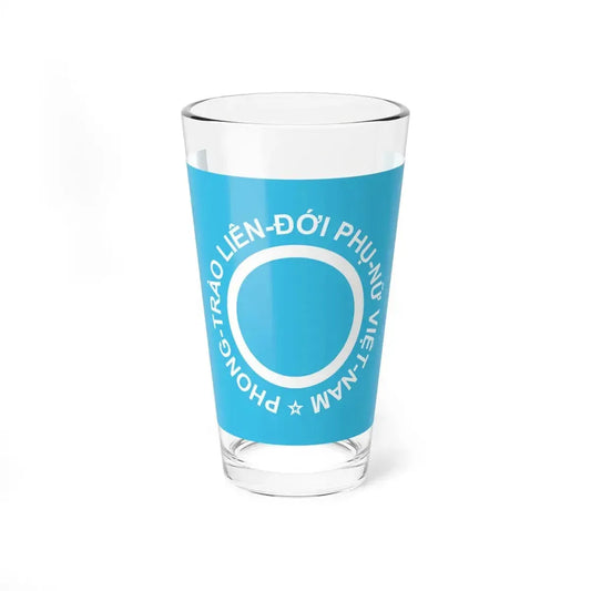 Flag of Vietnamese Womens Solidarity Movement (Vietnam) Pint Glass 16oz 16oz - Go Mug Yourself