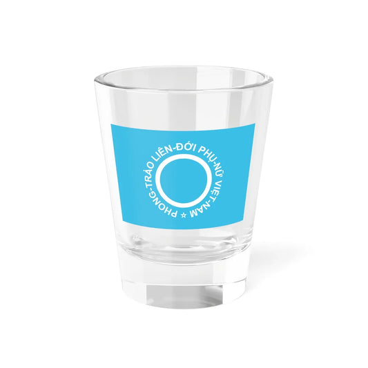 Flag of Vietnamese Womens Solidarity Movement (Vietnam) Shot Glass 1.5oz 1.5oz - Go Mug Yourself