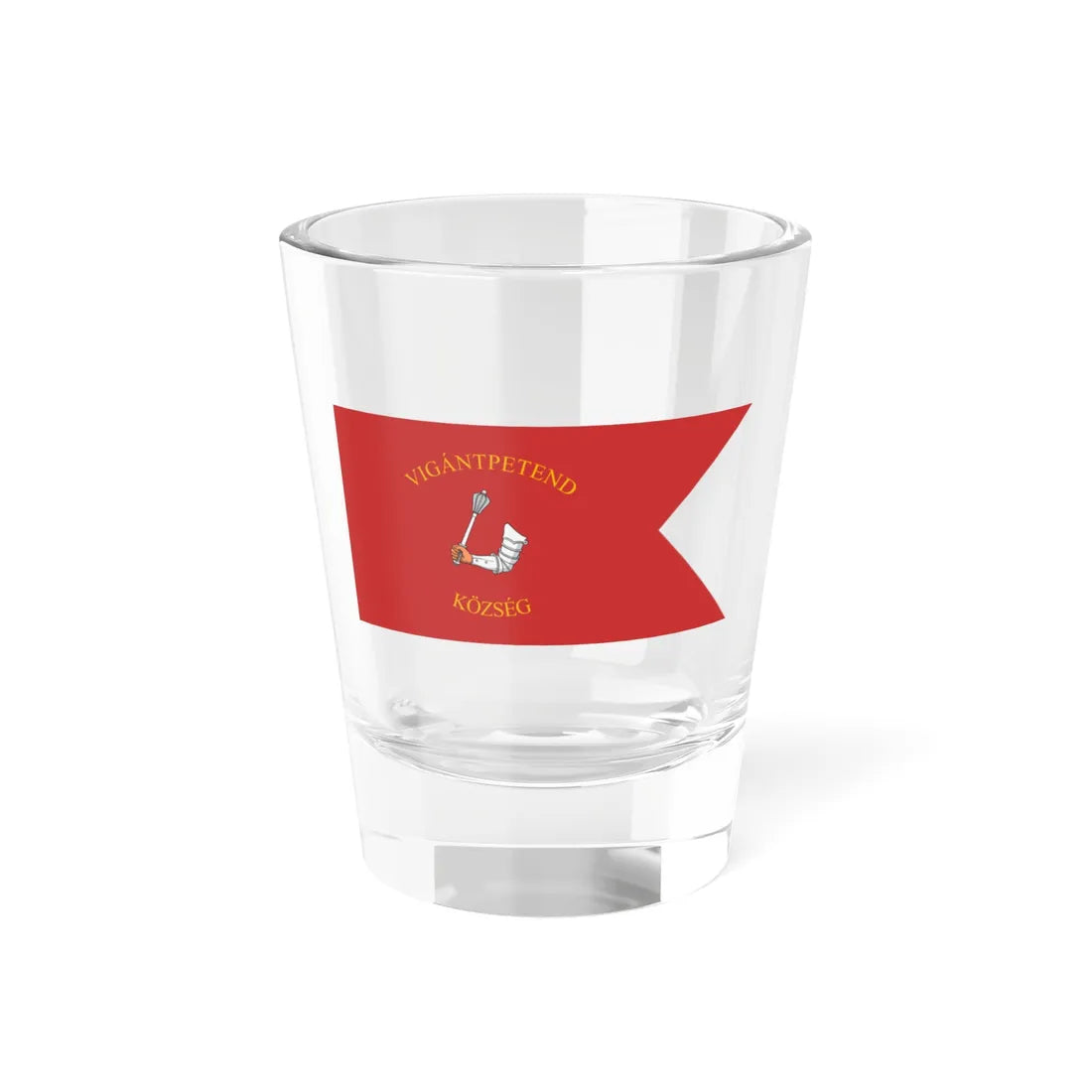 Flag of Vigantpetend (Hungary) Shot Glass 1.5oz 1.5oz - Go Mug Yourself