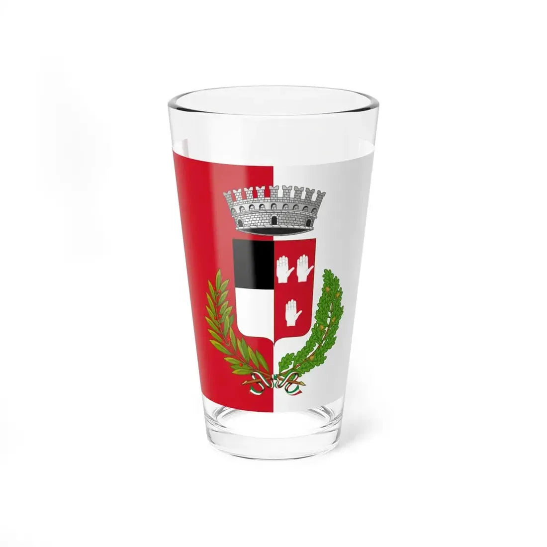 Flag of Vigarano Mainarda (Italy) Pint Glass 16oz 16oz - Go Mug Yourself