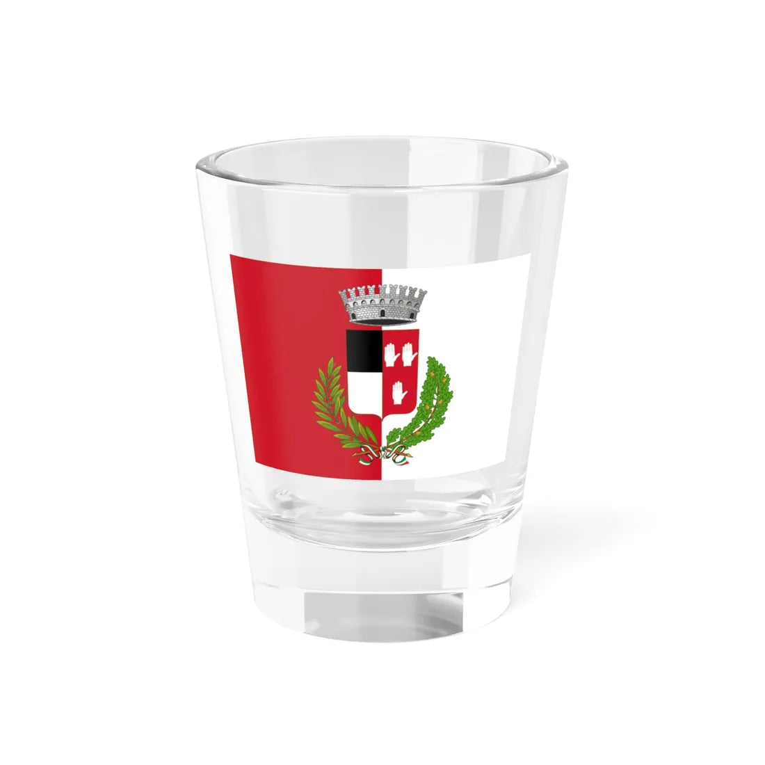 Flag of Vigarano Mainarda (Italy) Shot Glass 1.5oz 1.5oz - Go Mug Yourself