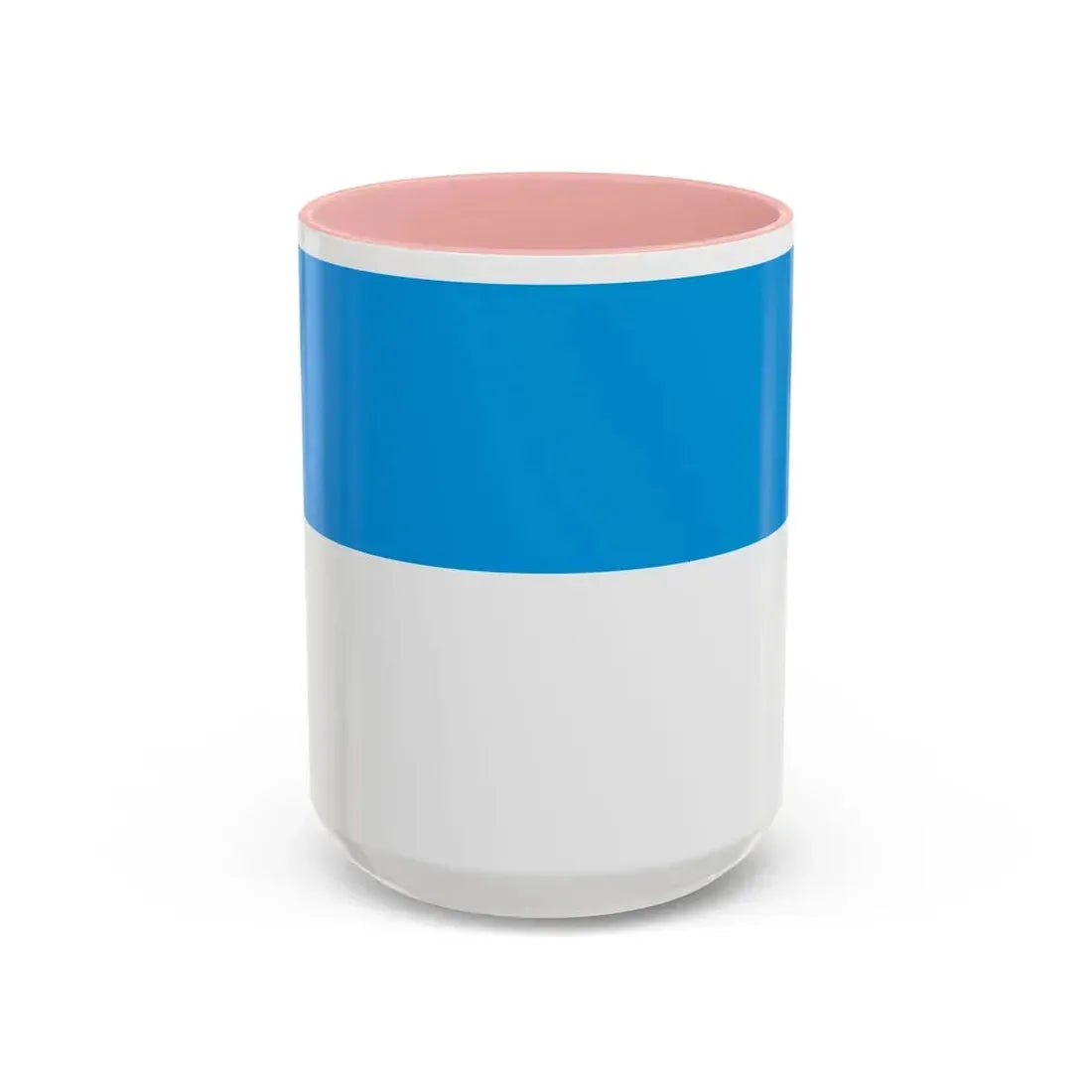 Flag of Viljandi Estonia - Accent Coffee Mug 15oz Pink - Go Mug Yourself