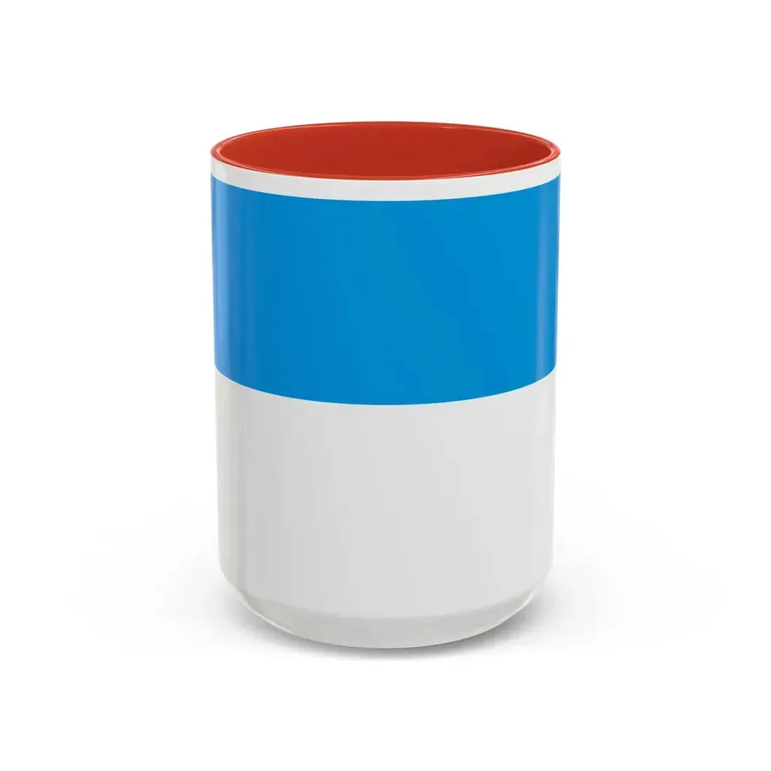 Flag of Viljandi Estonia - Accent Coffee Mug 15oz Red - Go Mug Yourself