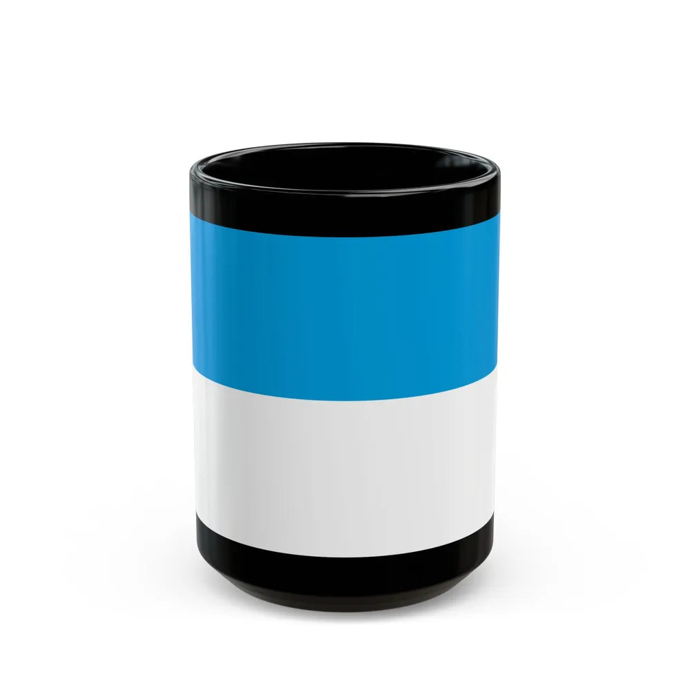 Flag of Viljandi Estonia - Black Coffee Mug-15oz-Go Mug Yourself