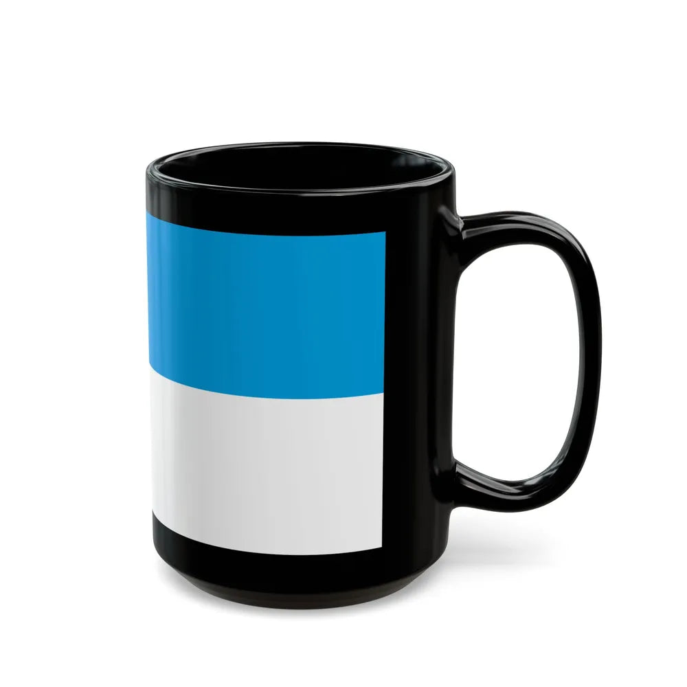 Flag of Viljandi Estonia - Black Coffee Mug-Go Mug Yourself