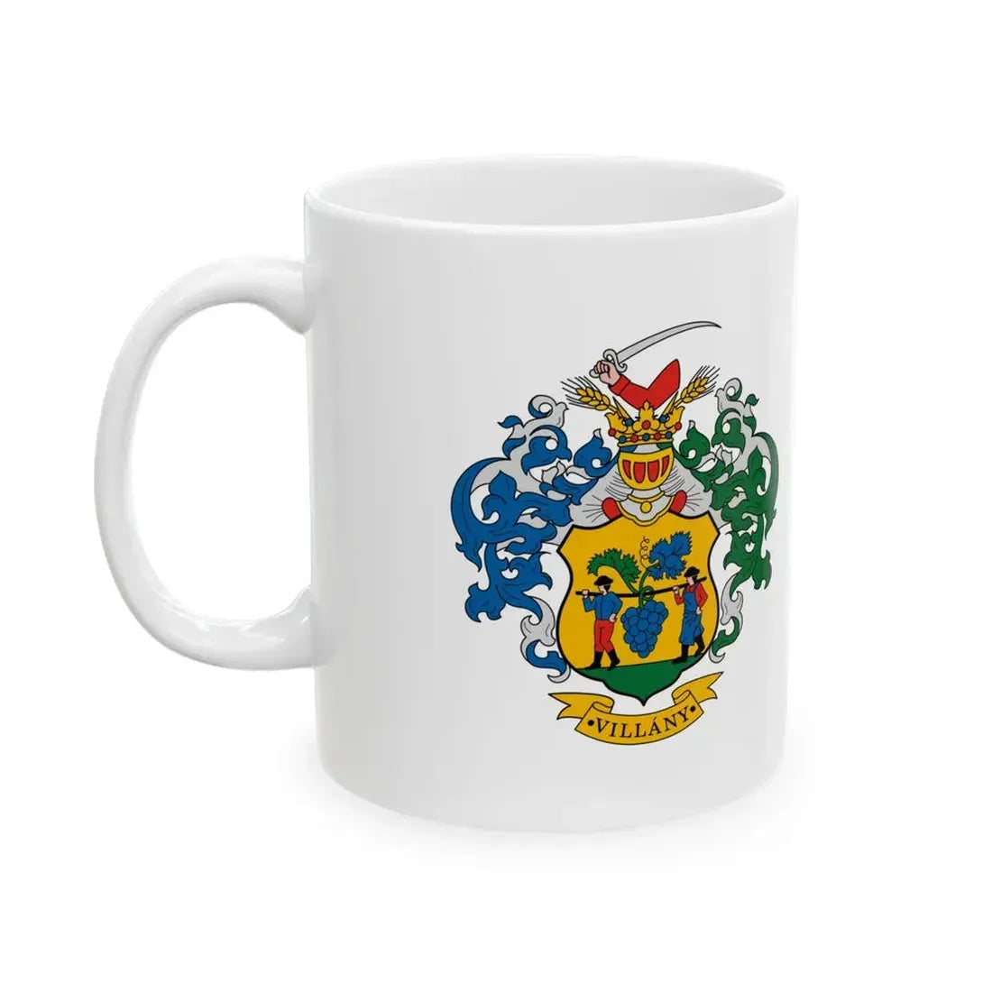 Flag of Villany (Hungary) White Coffee Mug - Go Mug Yourself