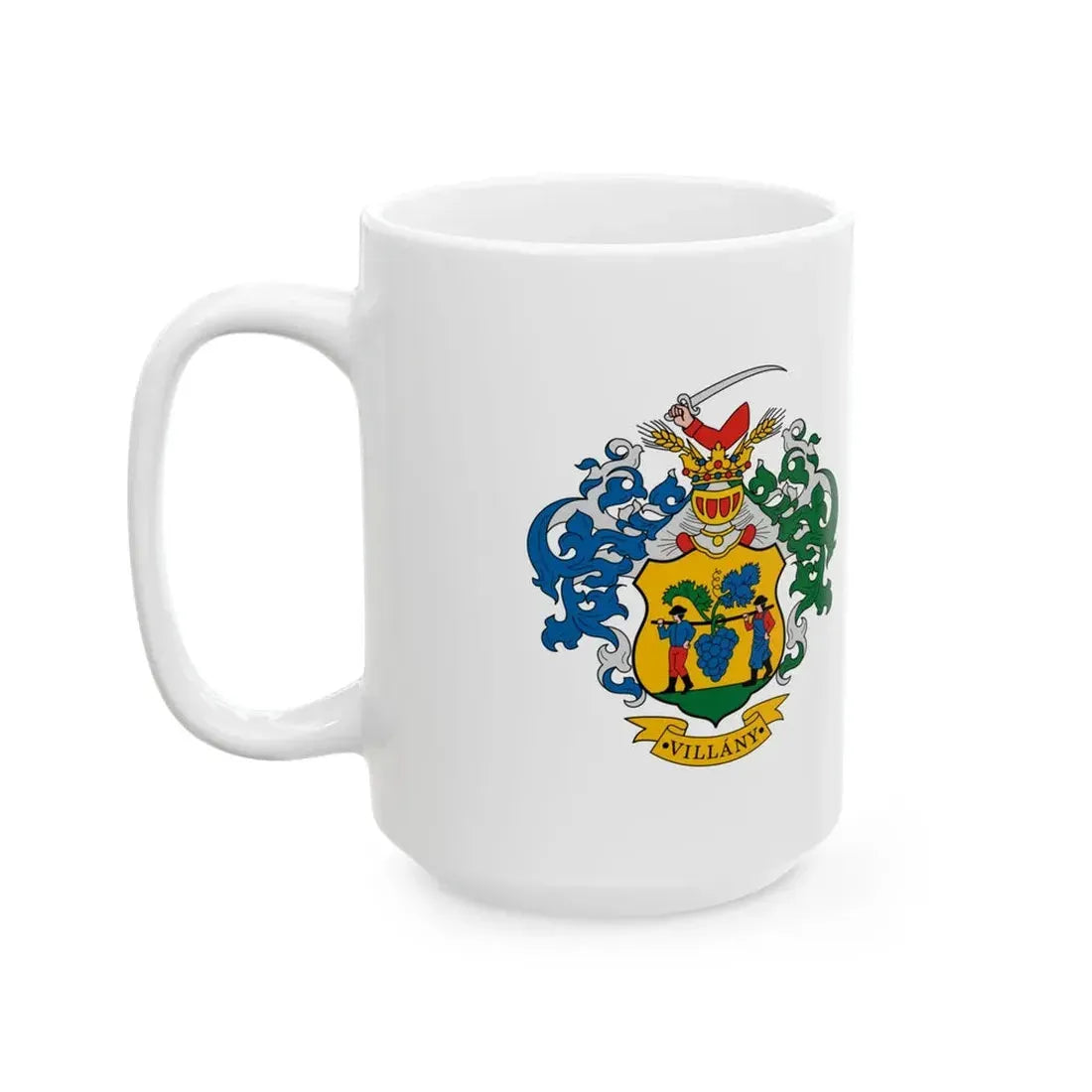 Flag of Villany (Hungary) White Coffee Mug - Go Mug Yourself