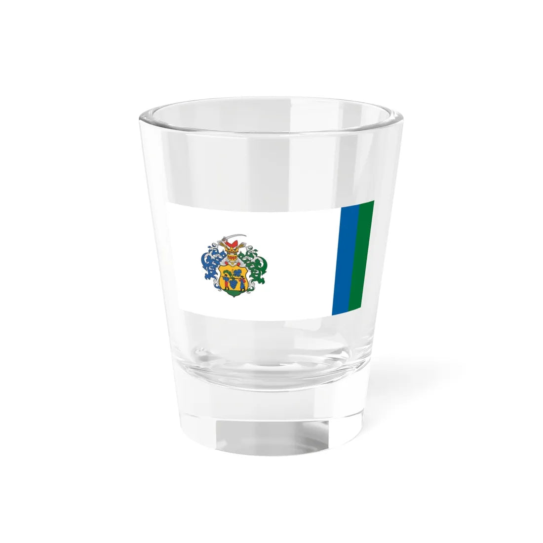 Flag of Villany variant (Hungary) Shot Glass 1.5oz 1.5oz - Go Mug Yourself