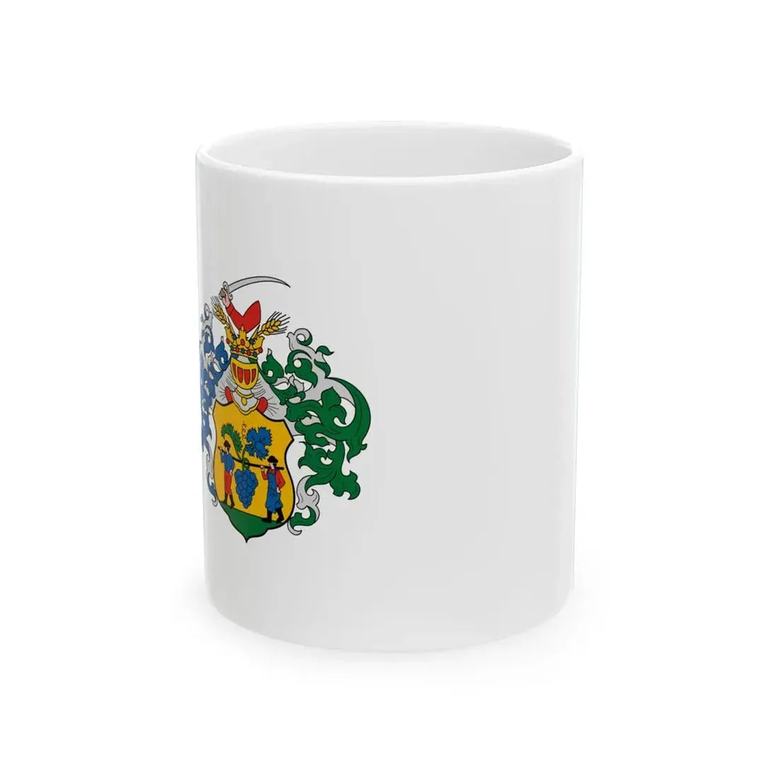 Flag of Villany variant (Hungary) White Coffee Mug 11oz - Go Mug Yourself