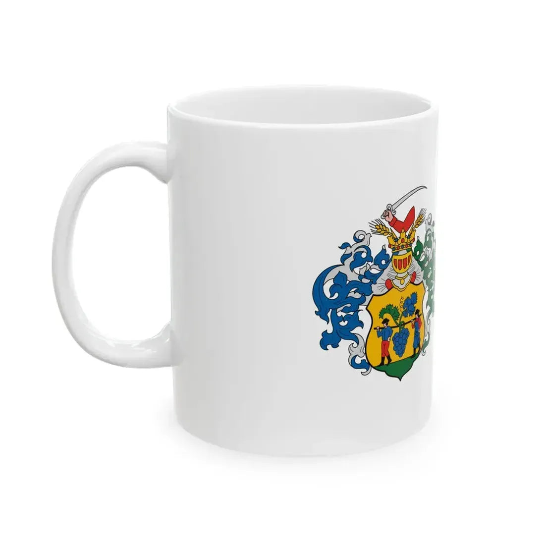 Flag of Villany variant (Hungary) White Coffee Mug - Go Mug Yourself