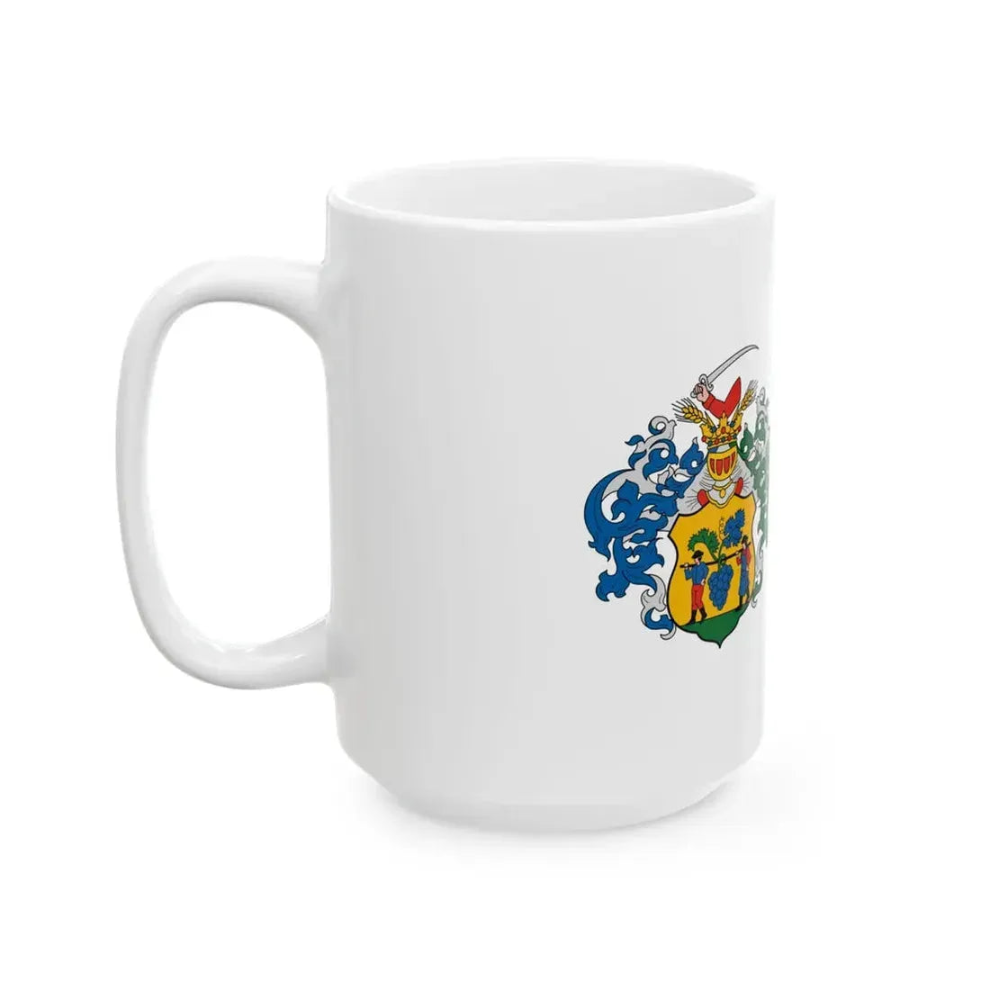 Flag of Villany variant (Hungary) White Coffee Mug - Go Mug Yourself