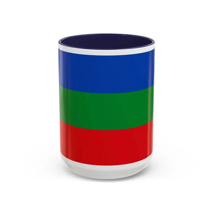 Flag of Villavicencio Meta Colombia - Accent Coffee Mug 15oz Navy - Go Mug Yourself