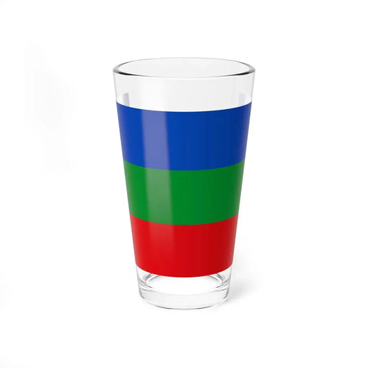 Flag of Villavicencio Meta Colombia - Pint Glass 16oz 16oz - Go Mug Yourself