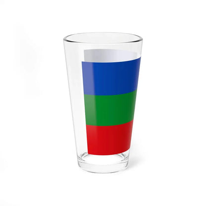 Flag of Villavicencio Meta Colombia - Pint Glass 16oz - Go Mug Yourself