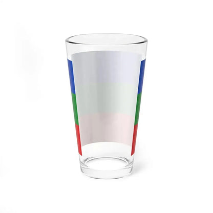 Flag of Villavicencio Meta Colombia - Pint Glass 16oz - Go Mug Yourself