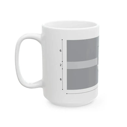 Flag of Vilnius construction (Lithuania) White Coffee Mug - Go Mug Yourself