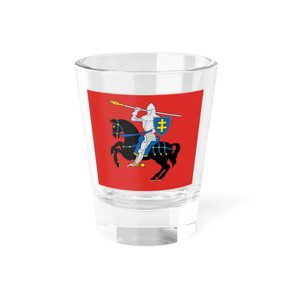 Flag of Vilnius district (Lithuania) Shot Glass 1.5oz 1.5oz - Go Mug Yourself