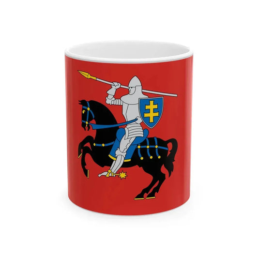 Flag of Vilnius district (Lithuania) White Coffee Mug 11oz - Go Mug Yourself