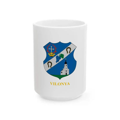 Flag of Vilonya (Hungary) White Coffee Mug 15oz - Go Mug Yourself