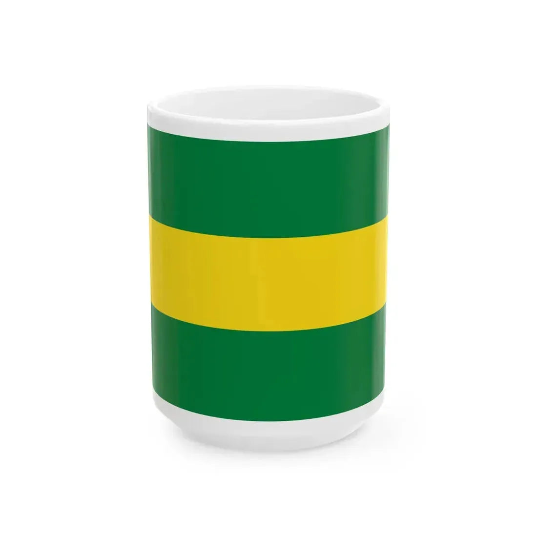 Flag of Vinces (Ecuador) White Coffee Mug 15oz - Go Mug Yourself