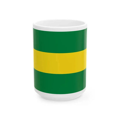 Flag of Vinces (Ecuador) White Coffee Mug 15oz - Go Mug Yourself
