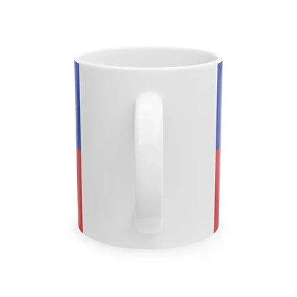 Flag of Vinica Municipality North Macedonia (North Macedonia) White Coffee Mug - Go Mug Yourself