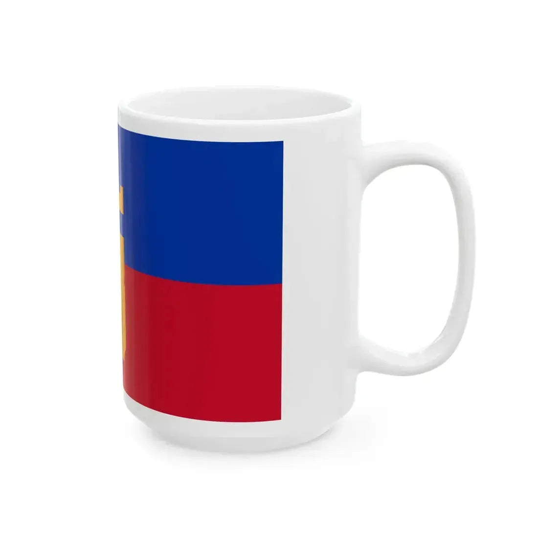 Flag of Vinica Municipality North Macedonia (North Macedonia) White Coffee Mug - Go Mug Yourself