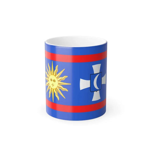 Flag of Vinnytsia Oblast Ukraine - Color Changing Coffee Mug 11oz - Go Mug Yourself