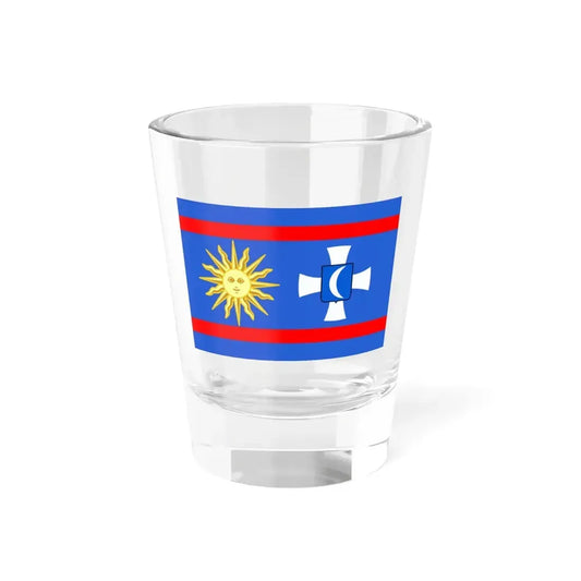 Flag of Vinnytsia Oblast Ukraine - Shot Glass 1.5oz 1.5oz - Go Mug Yourself