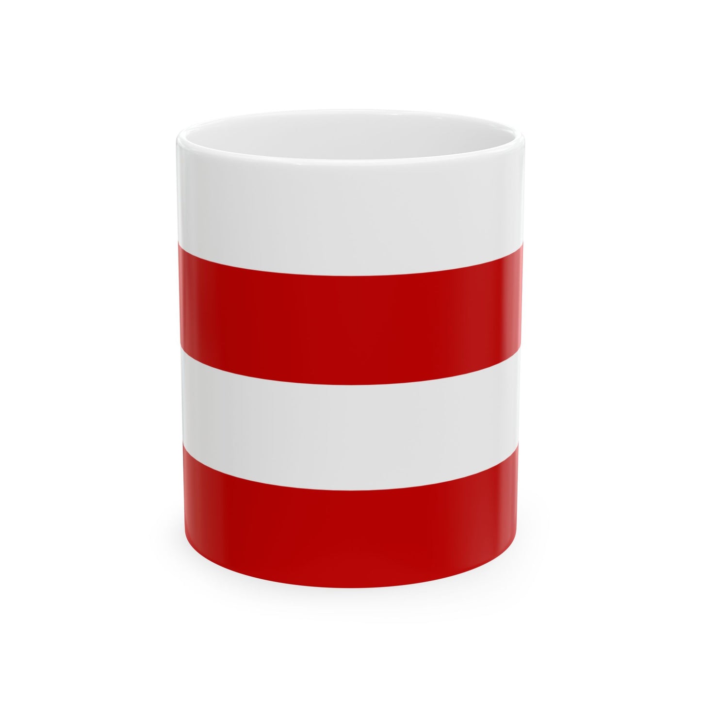 Flag of Vinohrady Prague (Czech Republic) White Coffee Mug-11oz-Go Mug Yourself