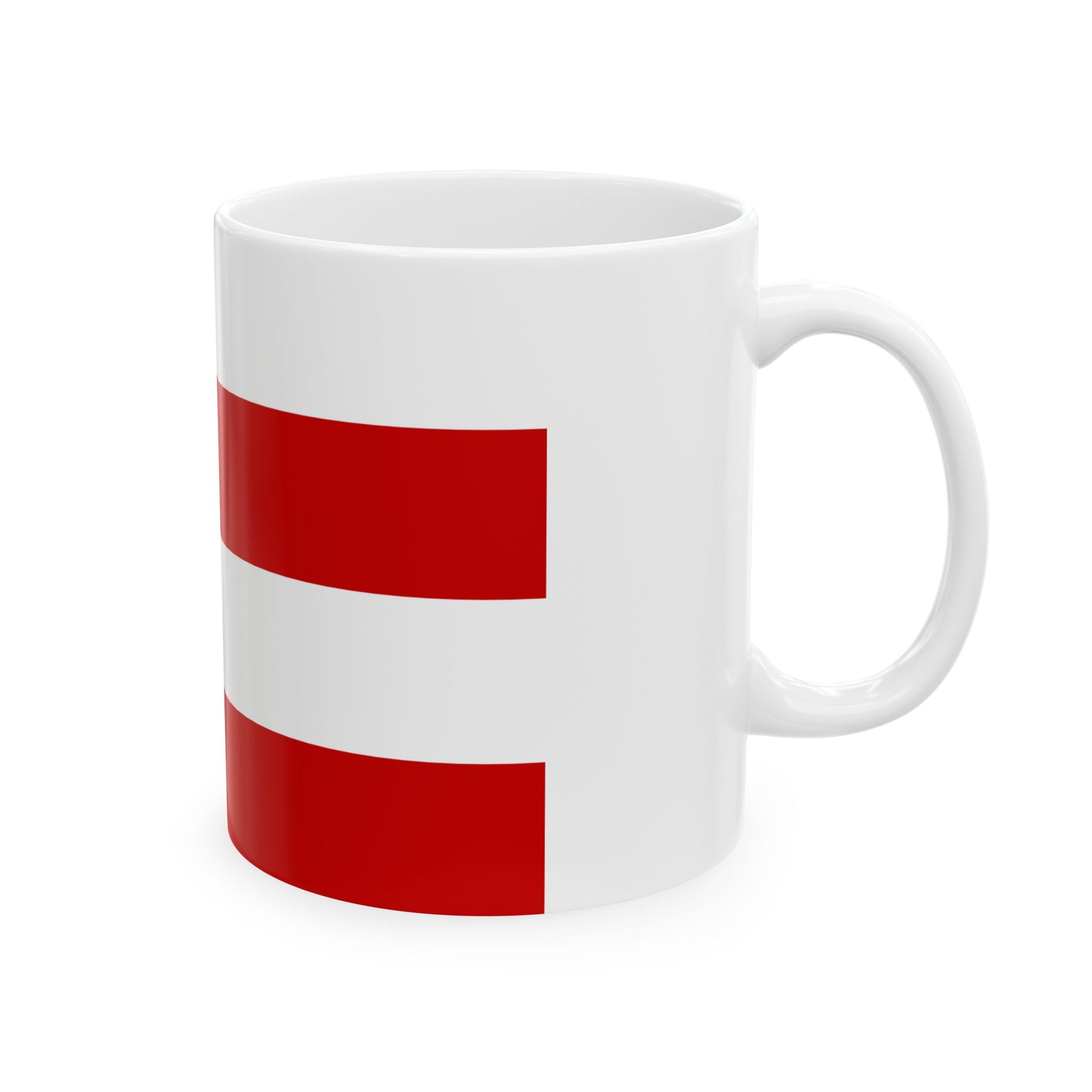 Flag of Vinohrady Prague (Czech Republic) White Coffee Mug-Go Mug Yourself