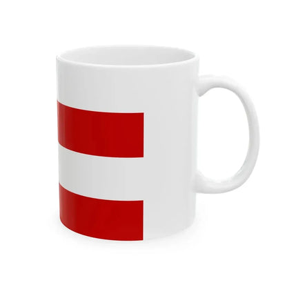 Flag of Vinohrady Prague (Czech Republic) White Coffee Mug - Go Mug Yourself