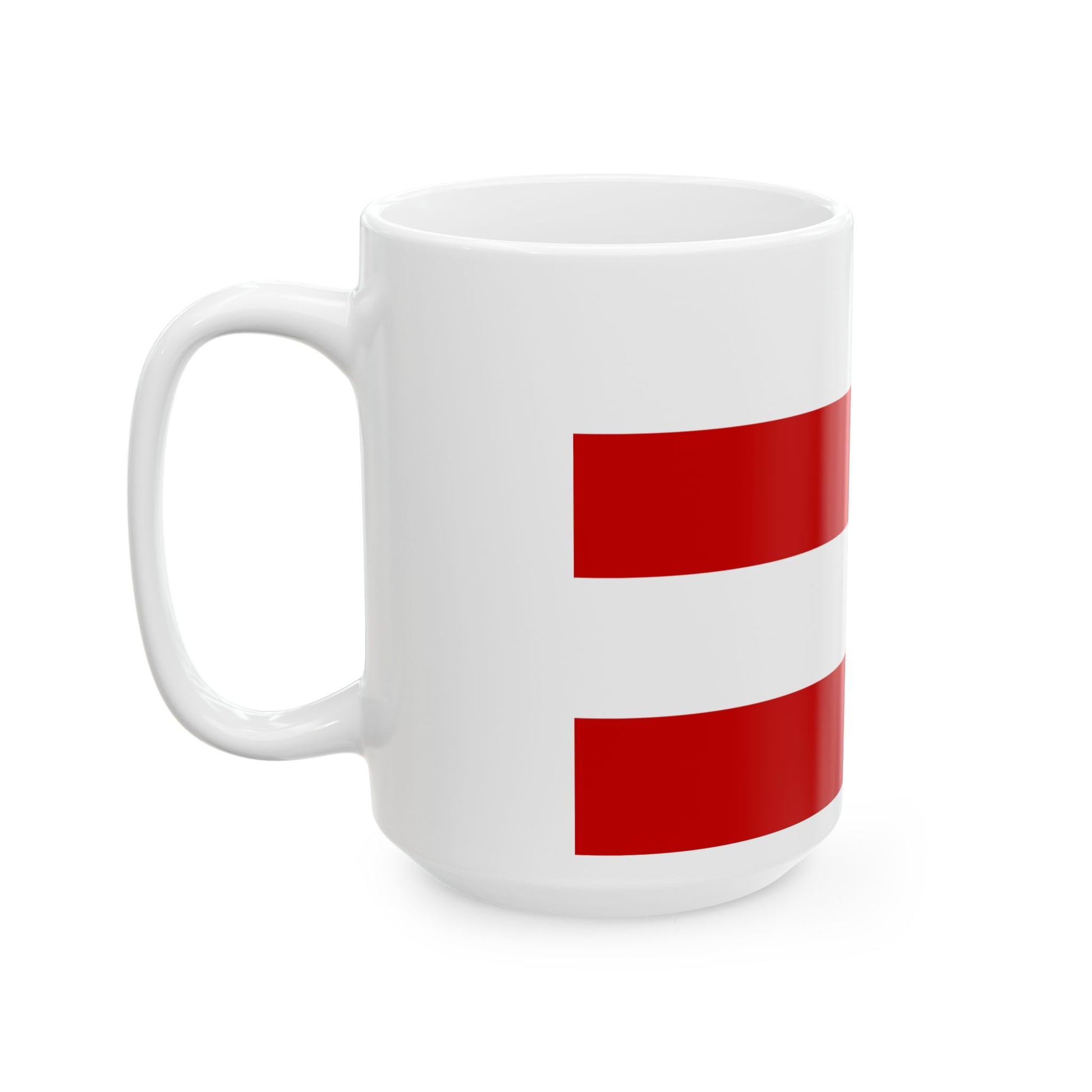 Flag of Vinohrady Prague (Czech Republic) White Coffee Mug-Go Mug Yourself
