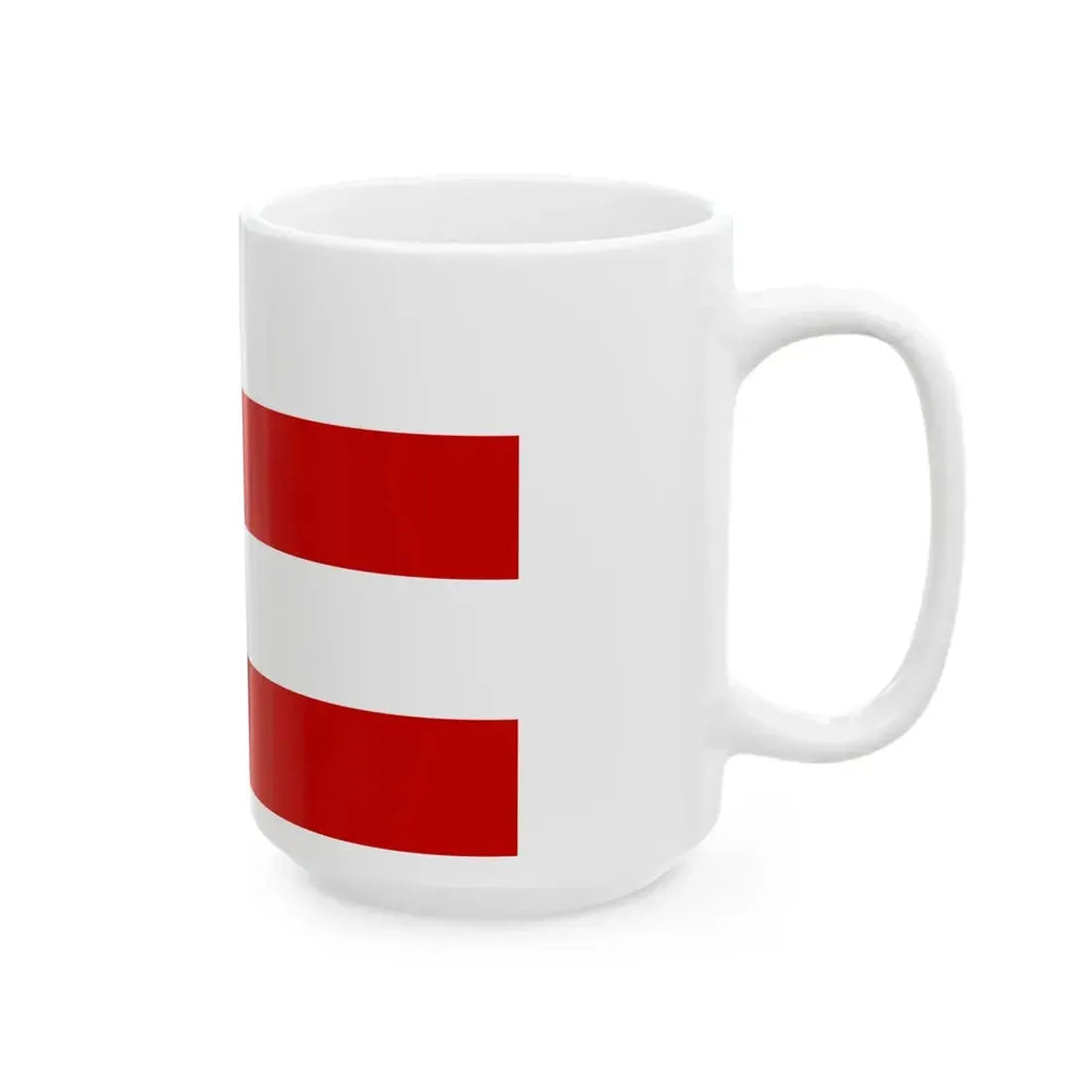 Flag of Vinohrady Prague (Czech Republic) White Coffee Mug - Go Mug Yourself