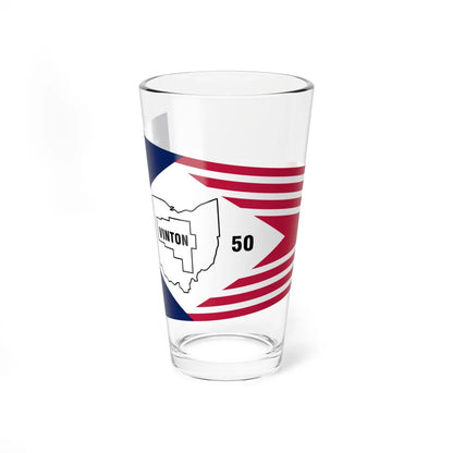 Flag of Vinton County Ohio (United States) Pint Glass 16oz 16oz - Go Mug Yourself