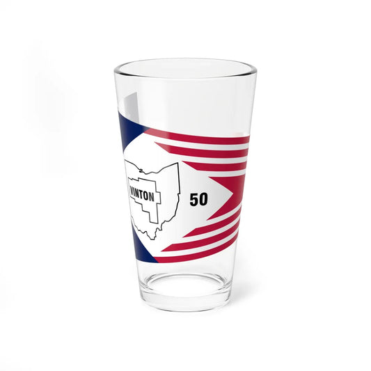 Flag of Vinton County Ohio (United States) Pint Glass 16oz 16oz - Go Mug Yourself
