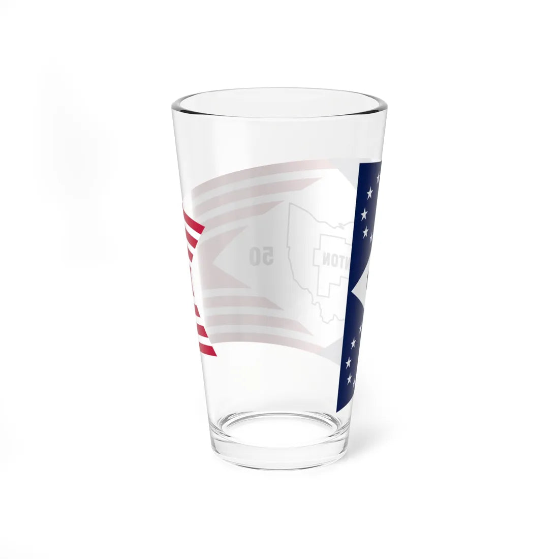 Flag of Vinton County Ohio (United States) Pint Glass 16oz - Go Mug Yourself